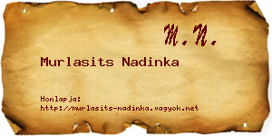 Murlasits Nadinka névjegykártya